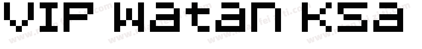 VIP Watan KSa Regular Z字体转换